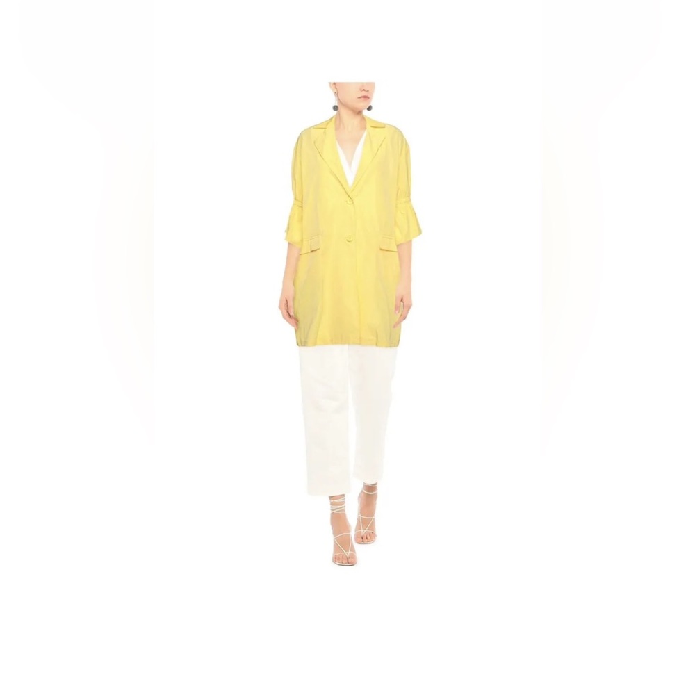 SOLD‼️Biancoghiaccio Long Coat Yellow  Sz. M NWT